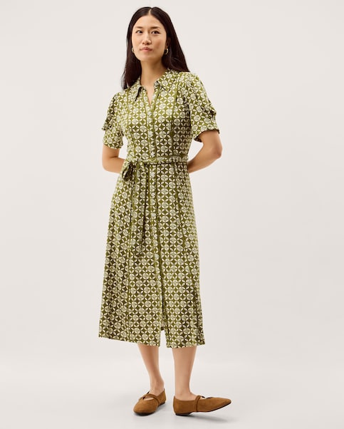 Monsoon Kalani Jersey Midi Shirt Dress