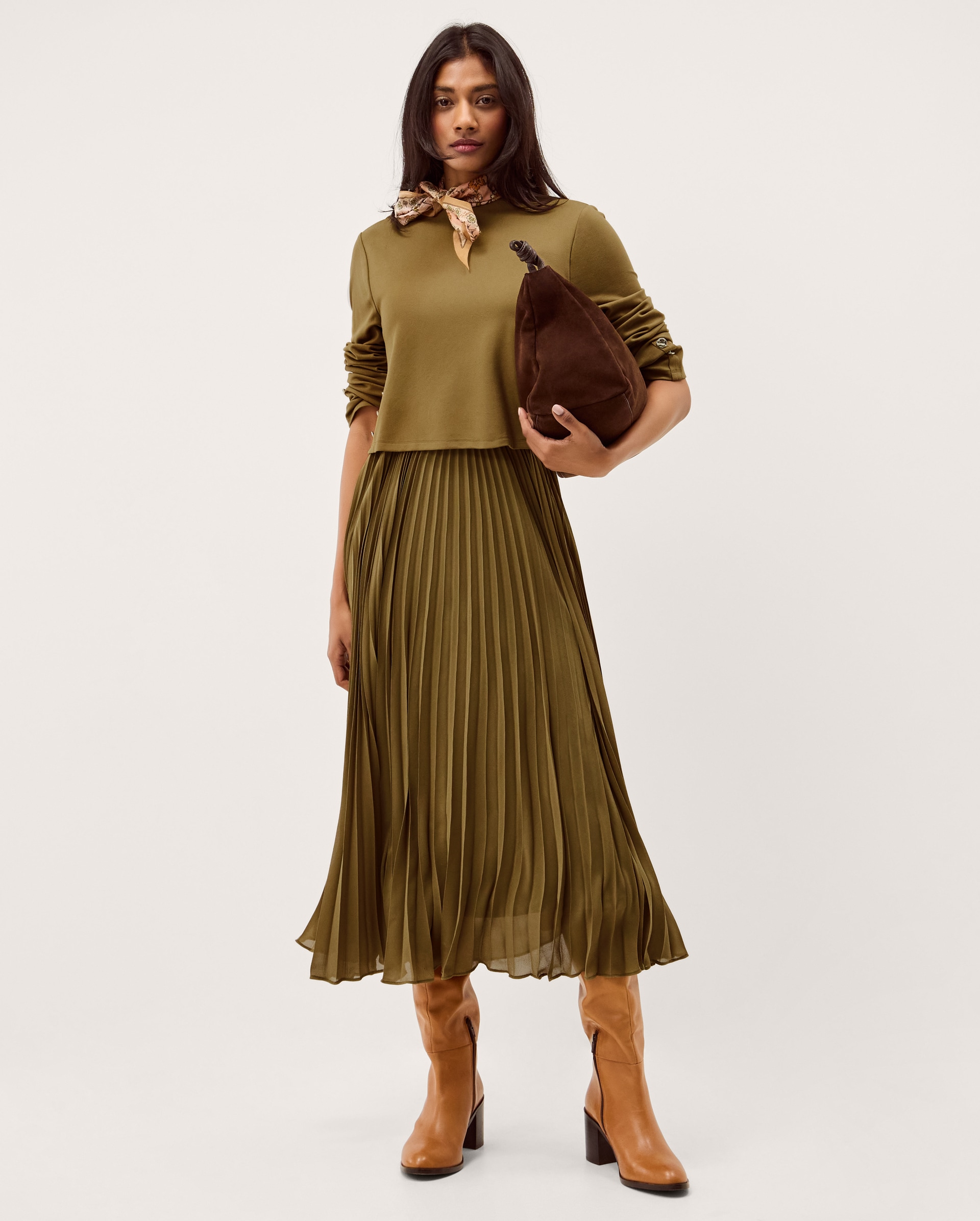 New In - Monsoon Penny Pleated Midi Dress