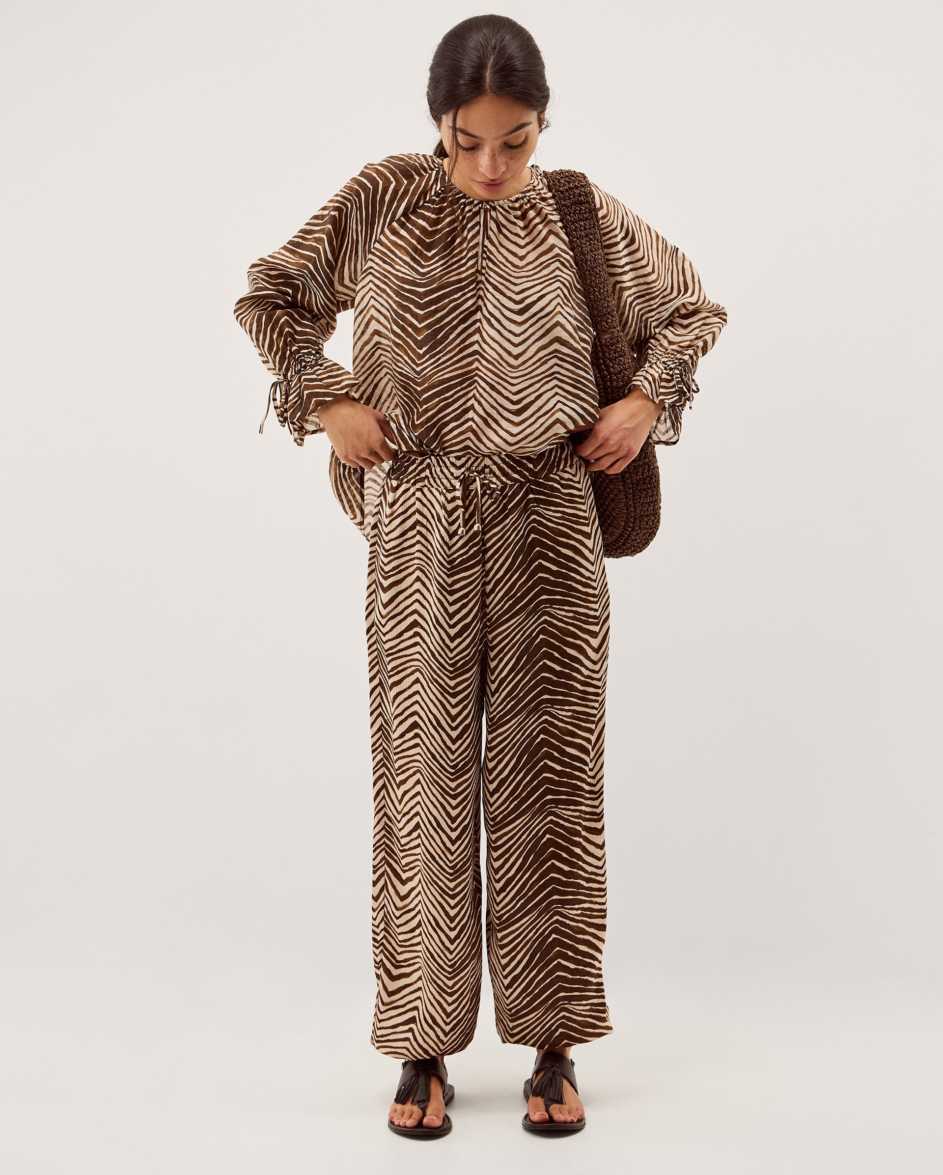 New In - Monsoon Pippa Animal Harem Trousers