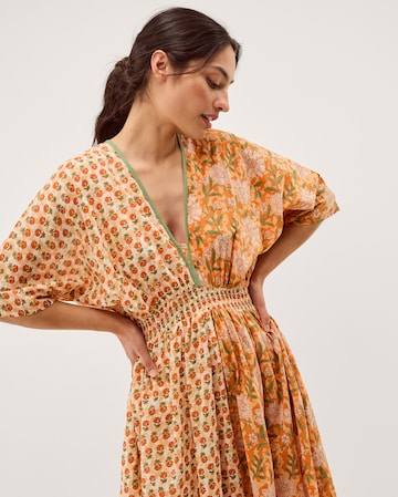 Monsoon Carris Plunge Floral Midi Dress