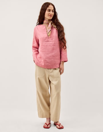 Monsoon Alexis Knot Button Linen Top