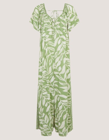 Monsoon Lillie Leaf Print Jumpsuit