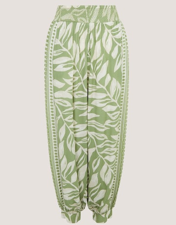 Monsoon Lillie Leaf Print Harem Trousers