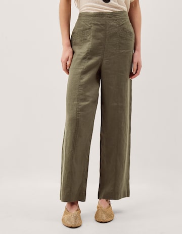 Monsoon Lucy Straight Leg Linen Trousers