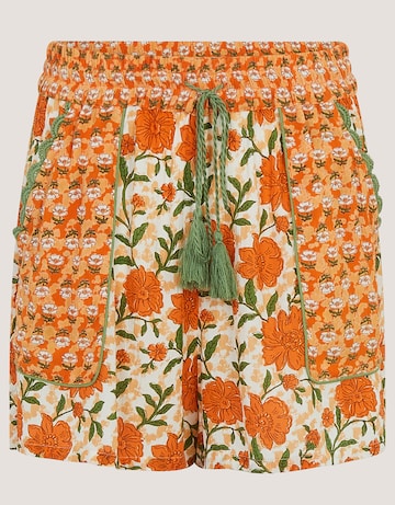 Monsoon Carris Floral Scallop Shorts