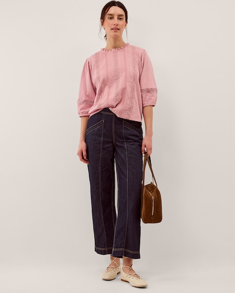 Monsoon Lorna ? Sleeve Lace Top