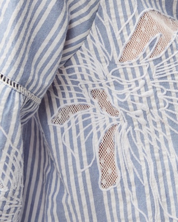 Monsoon Maia Embroidered Stripe Blouse