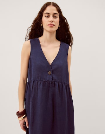 Monsoon Posey Linen Midi Dress