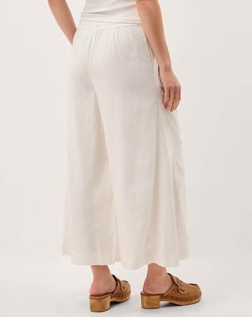 Monsoon Maisie Linen Crop Wide Trousers
