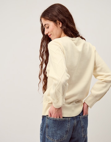 Monsoon Elsie Floral Cable Knit Jumper