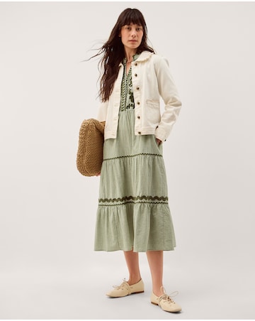 Monsoon Gaia Gingham Midi Dress