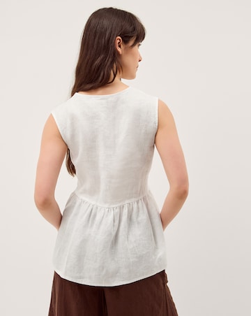 Monsoon Posey Sleeveless Linen Top