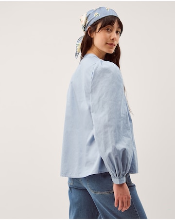 Monsoon Erica V-Neck Embroidered Blouse