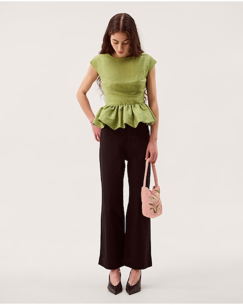 Monsoon Dahlia Sleeveless Peplum Top