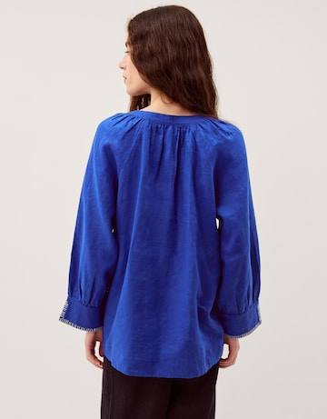 Monsoon Frida V-Neck Linen Blouse
