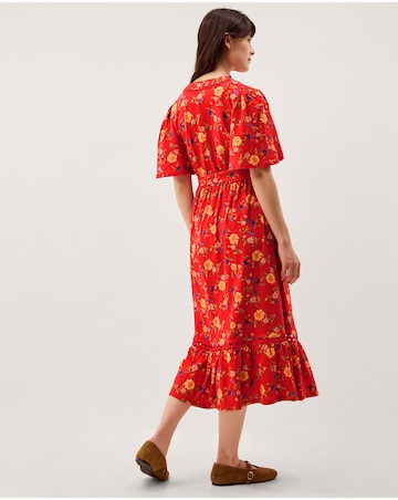 Monsoon Libby Floral Jersey Midi Dress
