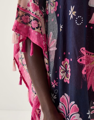 Monsoon Abbie Floral Print Mini Kaftan