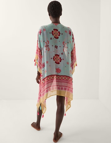Monsoon Abbie Floral Mini Kaftan