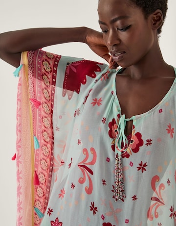 Monsoon Abbie Floral Mini Kaftan