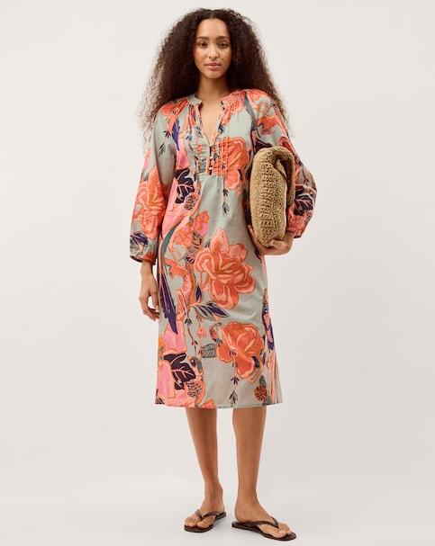 Monsoon Carmen Floral Midi Tunic Dress