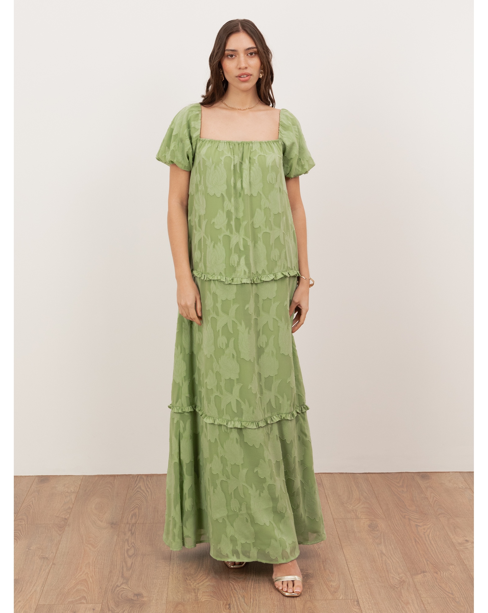 Anaya Floral Dress - Green
