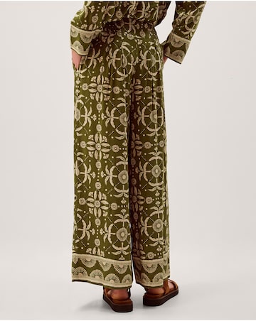 Monsoon Thalia Floral Wide Leg Trousers