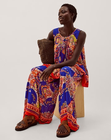 Monsoon Padma Printed Palazzo Trousers