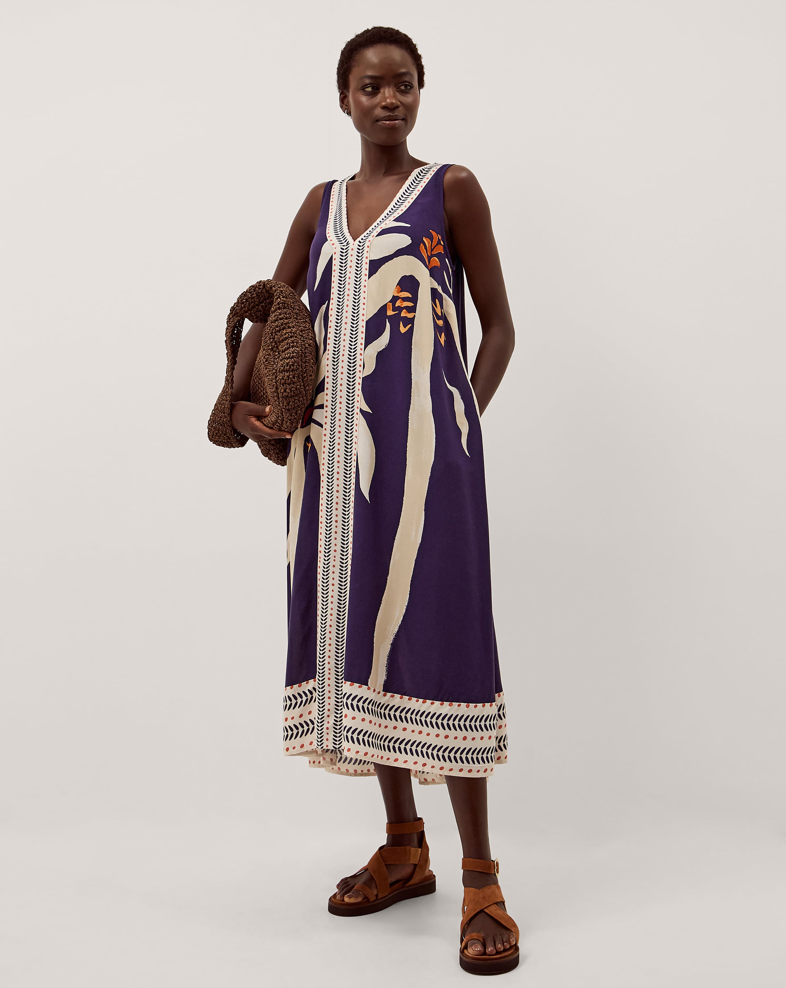 New In - Monsoon Paloma Sleeveless Midi Dress