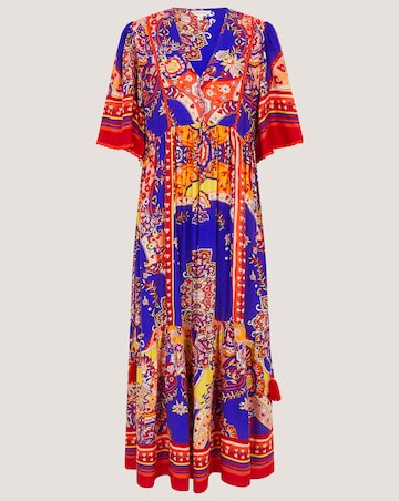 Monsoon Padma Printed Midi Dress