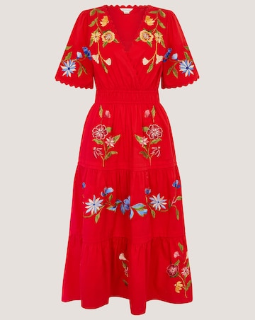 Monsoon Emma Floral Midi Dress