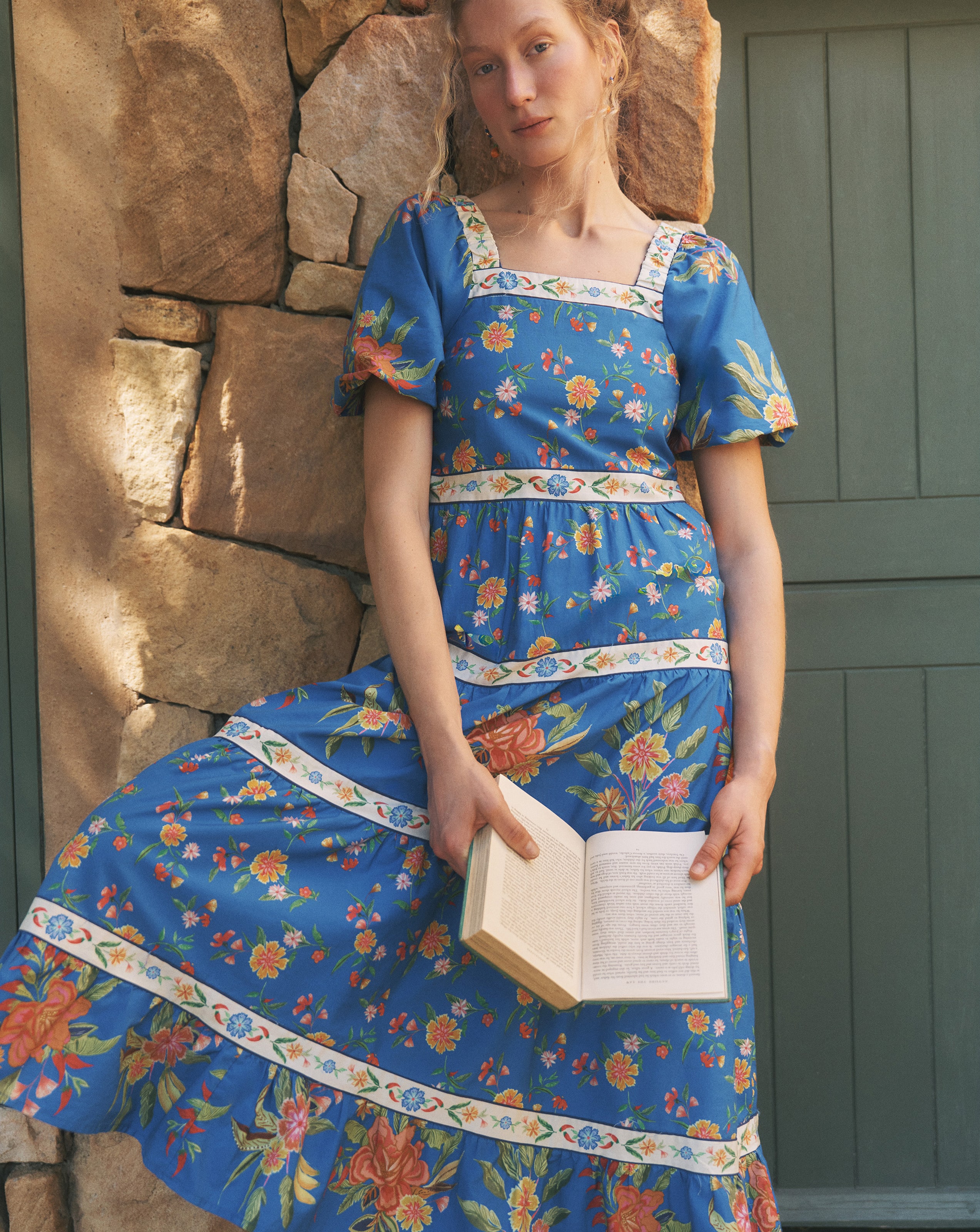 Monsoon Mona Floral Midi Dress