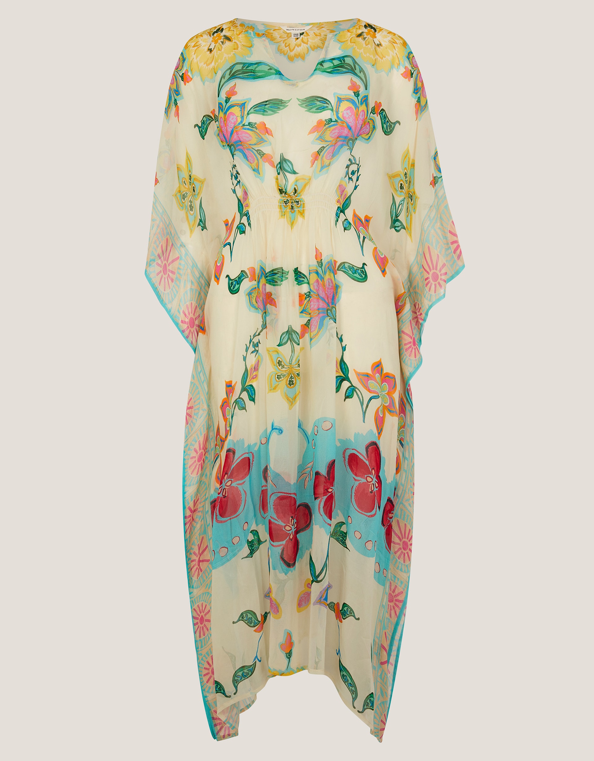 New In - Monsoon Gloria Floral Print Kaftan