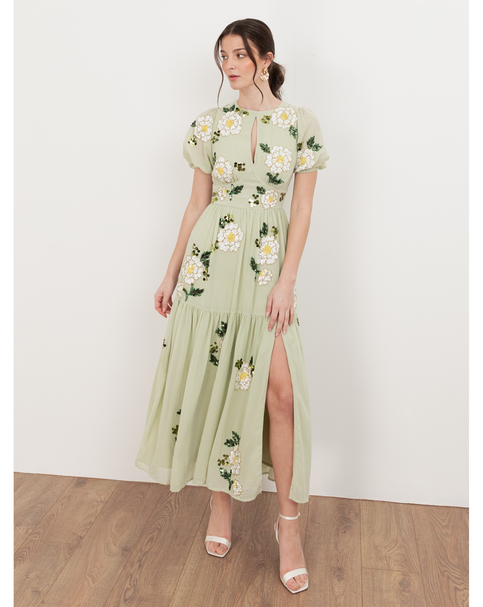 Maya Deluxe Embellished Midaxi Dress
