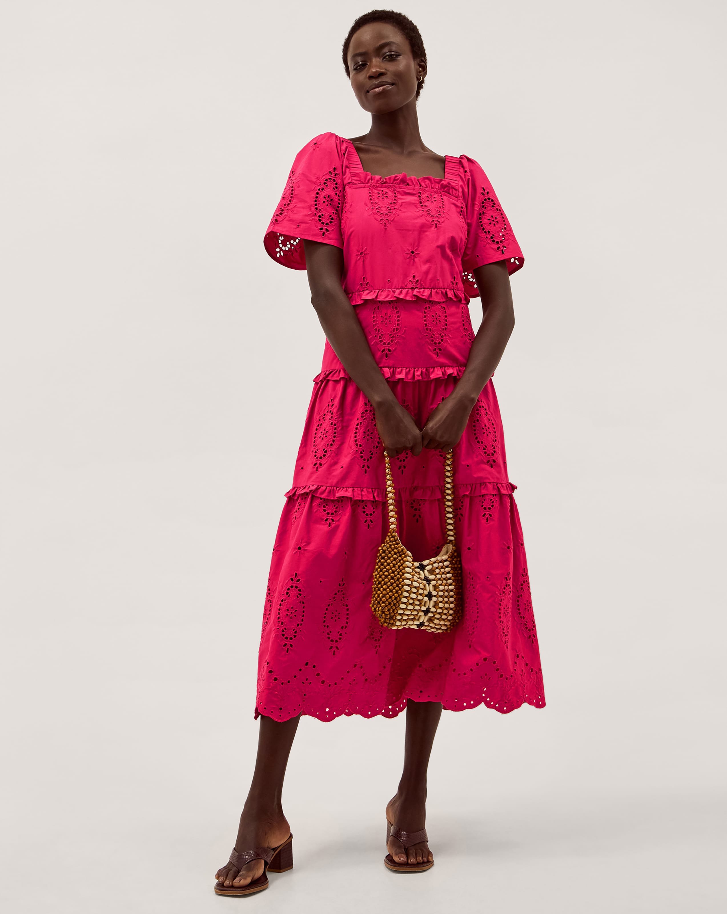 New In - Monsoon Brooke Cutwork Midi Dress