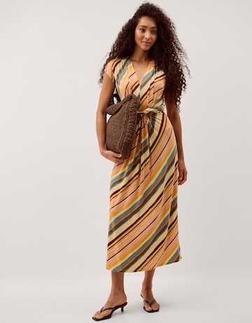 Monsoon Tola Stripe Jersey Midi Dress