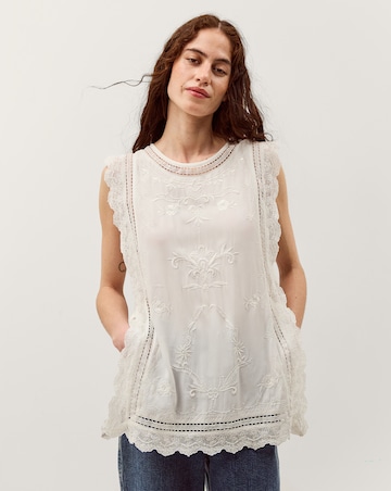 Monsoon Taylor Sleeveless Lace Top