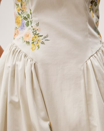 Monsoon Cindy Floral Print Midi Dress