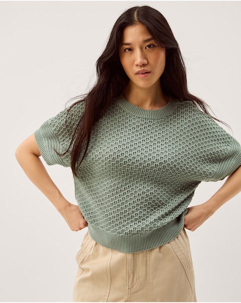 Monsoon Siara Short Sleeve Knit Jumper