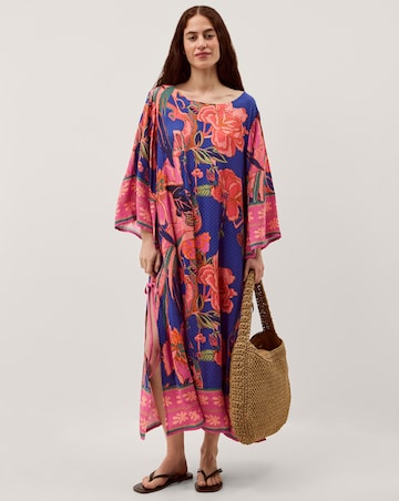 Monsoon Carmen Floral Print Midi Kaftan