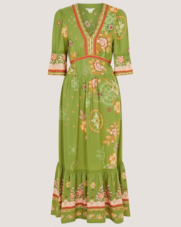Monsoon Eline Floral Print Maxi Dress