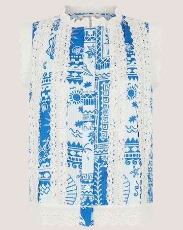 Monsoon Soleil Print Lace Tank Top