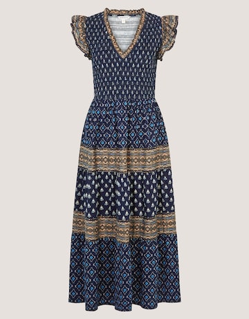 Monsoon Amaya Print Jersey Midi Dress