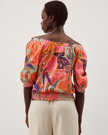 Monsoon Carmen Bardot Floral Print Top