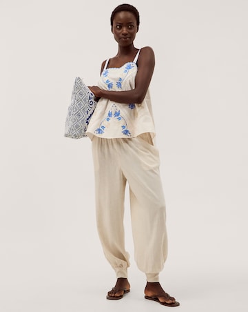 Monsoon Reese Linen Blend Harem Trousers