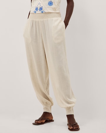 Monsoon Reese Linen Blend Harem Trousers