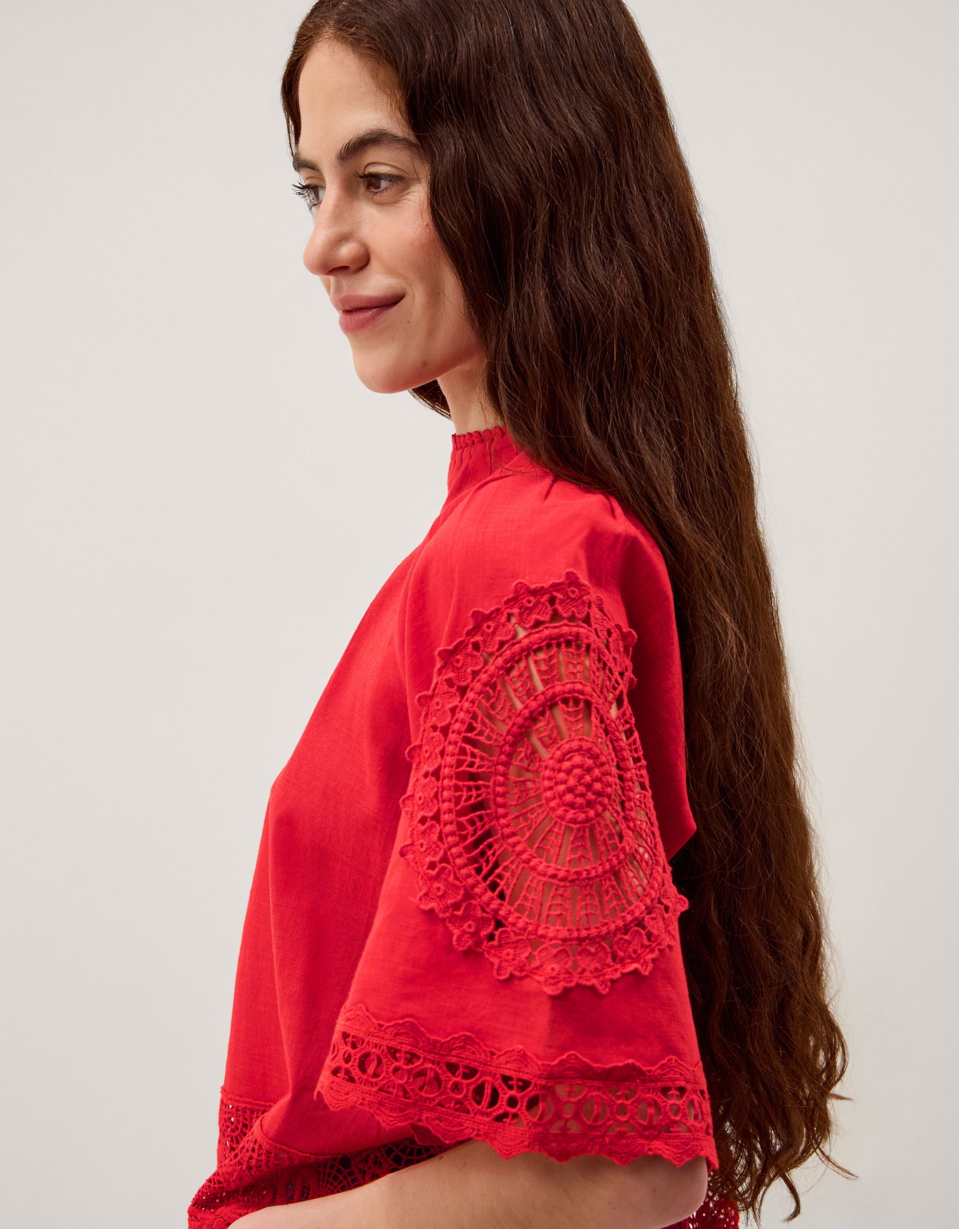 New In - Monsoon Emory Floral Lace Top