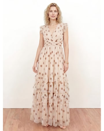 Anaya Polka Dot Print Dress