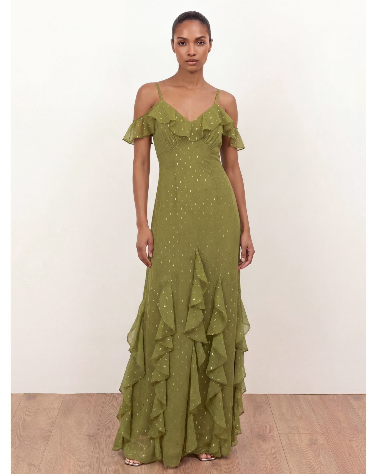 New In - Anaya Metallic Thread Dress