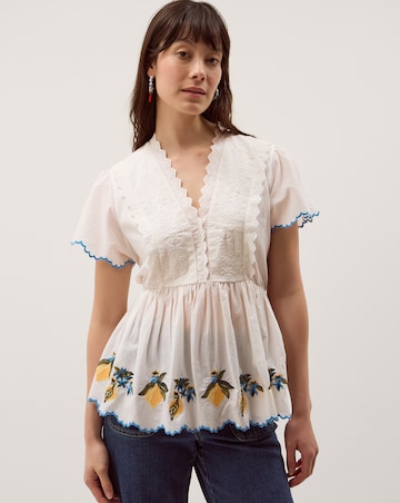 Monsoon Luna Lemon Jersey Top