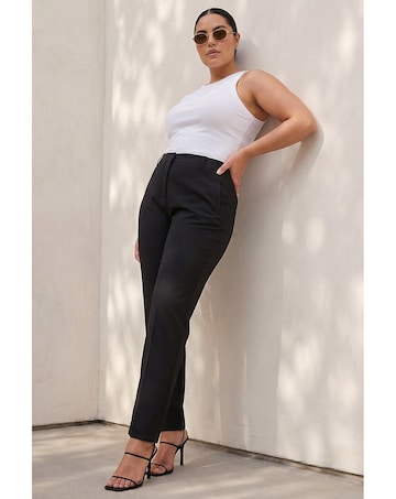 Roman Curve Straight Smart Trousers